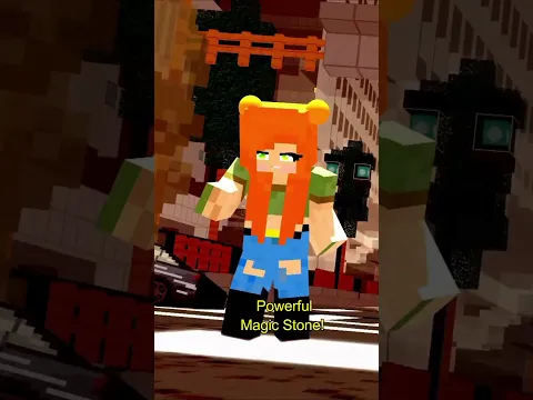 Powerful Magic Stone with Alexis, Heeko and Sarah #shorts #animation #minecraft