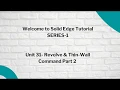 Unit-31 Revolve Thin Wall Command Part2