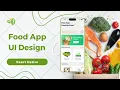 React Native Food App Home Screen UI Design Speed Code