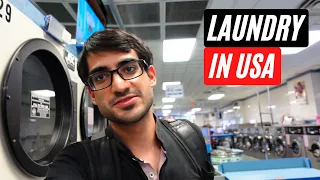 My First Time Doing Laundry at Laundromat in USA New York US