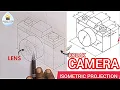HOW TO DRAW A KODAK CAMERA IN TECHNICAL DRAWING AND ENGINEERING GRAPHICS PROJECTION