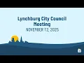 Lynchburg City Council Meeting 11-12-2025