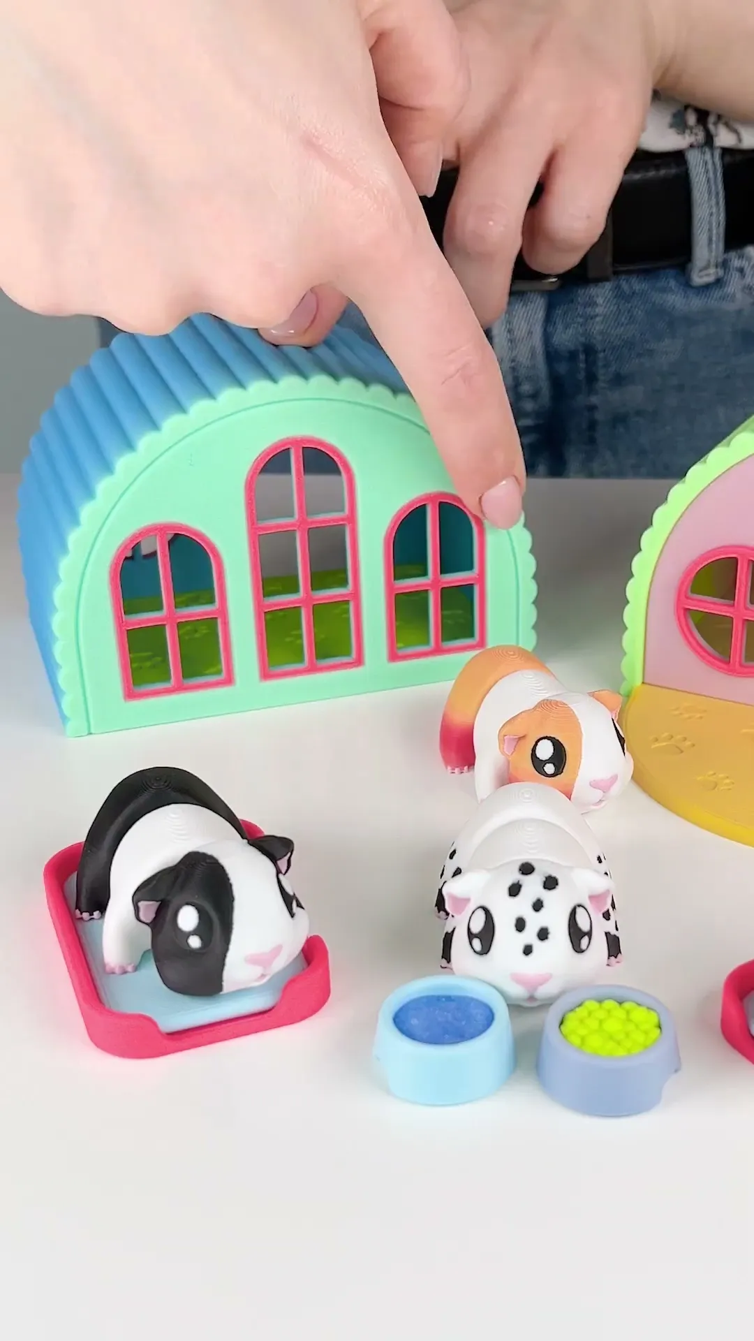 Diorama for Cute Flexi Animals, Cute Guinea Pig Edition