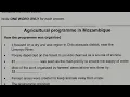 Lagu Agricultural programme in Mazambique 720p | HD Audio | Section 4 of listening