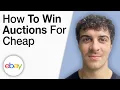 EBay Tips and Tricks - How To Win Auctions for Cheap 2025 Full Guide