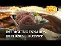 Eating intriguing innards in Chinese hotpot