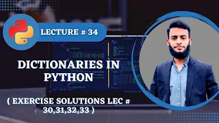 Exercise Solutions lec 30 31 32 33 Python Course For Absolutely Beginners
