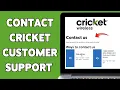 How To Contact Cricket Customer Support 2025 Get Help With Your Cricket Account