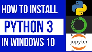 How to install PYTHON 3 JUPYTER Notebook using ANACONDA Navigator in Windows 10