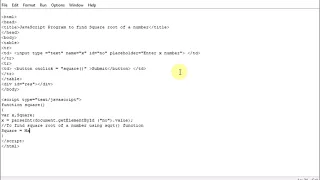 JavaScript Program to find Square root of a number