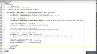 Javascript Array Type