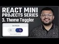 How To Make A Dark Mode Light Mode Theme Toggle In React Store In localStorage Typescript Tailwind