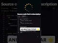 Animated Star Particles HTML CSS