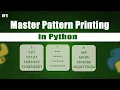 Master Pattern Printing in Python Loops Star Patterns Explained