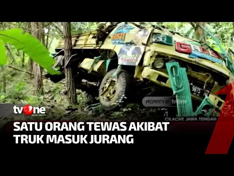 Diduga Rem Blong, Mobil Truk Masuk Jurang di Cilacap 1 Orang Tewas