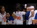 Jordan Clarkson heated and snatches sheet off Josh Hart after fouling out up 35