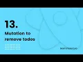 Mutation to remove todos Grap L React Native Apollo Tutorial