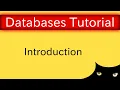 Introduction to Databases Database Tutorial 1