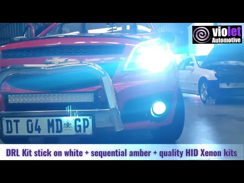 Download MP3 Chev Utility with HID Xenon kits on all beams + stick on LED DRL strip kit + LED Tail light bulbs