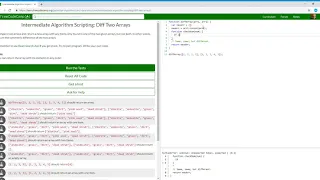Intermediate Algorithm Scripting Diff Two Arrays Learn
