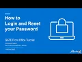 How to Login and Reset your Password