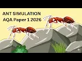 AQA Ant Simulation A-Level Computer Science 2026 Pre-Release Paper 1