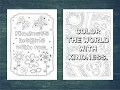 Kindness Coloring Pages A Short Promo