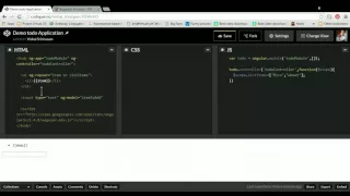 AngularJS TODO Application - VM CREATIONS