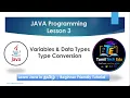 Java Programming Tutorial for Beginners Episode 03 Variables Data Types Tamil