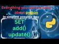Add Elements to Set using add and update methods in Python