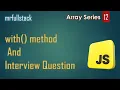 JavaScript Array Update how to use JavaScript with JS with method js with method