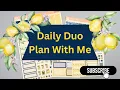 Daily Duo Plan With Me Erin Condren Daily Planner Setup Sticker Kit Spread