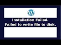WordPress Installation failed Upload failed Could not create directory Themes