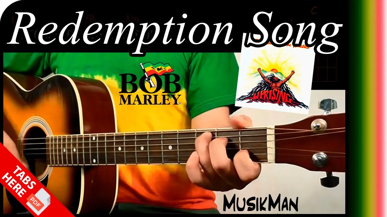 REDEMPTION SONG ⛓ - Bob Marley & the Wailers 🎸🚬/ GUITAR Cover / MusikMan N°020