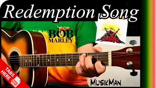 Download REDEMPTION SONG ⛓ - Bob Marley \u0026 the Wailers 🎸🚬/ GUITAR Cover / MusikMan N°020 MP3