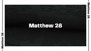 Matthew 28 Bible Reading NIV