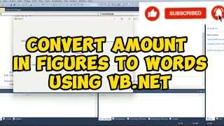 How to convert amounts in figures to words in VB net