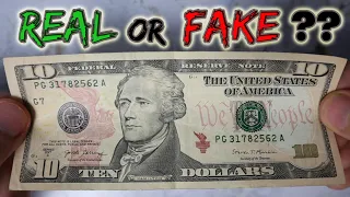 How to Tell if a 10 Bill is REAL or FAKE