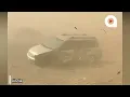 BRUTAL CLOUD OF DUST DARKENS THE DAY IN SECONDS,MASSIVE CRASH LEAVES MORE THAN 70 VEHICLES DESTROYED