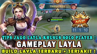 CARA MAIN LAYLA TERBARU❗BUILD EMBLEM DAN ITEM LAYLA TERSAKIT❗GAMEPLAY LAYLA - MOBILE LEGENDS #mlbb