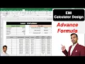 EMI loan calculator excel reducing balance sheet design with statement in Ms Excel