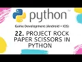 PROJECT ROCK PAPER SCISSORS in Python