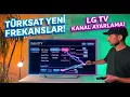 LG TV Kanal Ayarlama 16 Agustos 2026 Turksat Yeni Frekans Yukleme