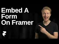 How To Embed A Form On Framer 2026 Easy Guide
