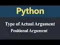 Positional Argument in Python Hindi