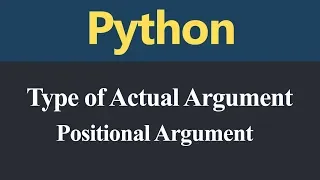 Positional Argument in Python Hindi