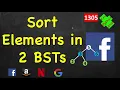 All Elements in Two Binary Search Trees LeetCode 1305 C Java Python