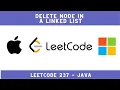 Delete Node in a Linked List LeetCode 237 Java