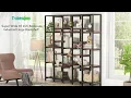 Tribesigns Bookshelf 70 Wide 5 Tier Bookcase Etagere with 22 Shelves U0003