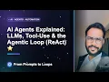 AI Agents Explained LLMs Tool-Use the Agentic Loop ReAct